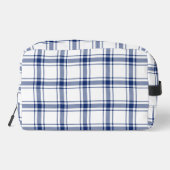 Blauw en wit scheepsplaid toilettasje (Achterkant)