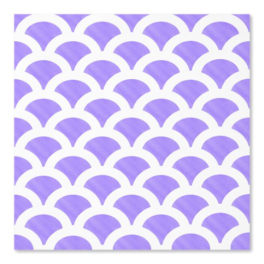 Blauw en wit Schelpbehang Behang (Voorkant)
