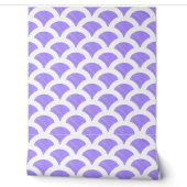 Blauw en wit Schelpbehang Behang (Afrollen)