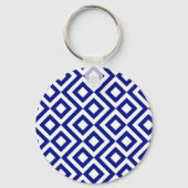Blauw en wit sleutelhanger (Voorkant)