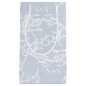 Blauw en wit Sneeuwtakken Vakantie Klein Cadeauzakje (Voorkant)