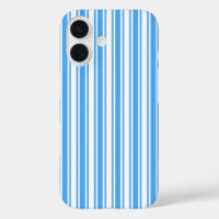 Blauw en wit snoep strepen Hoesje-Mate iPhone draa