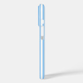 Blauw en wit snoep strepen Hoesje-Mate iPhone draa Case-Mate iPhone Case (Achterkant / Links)