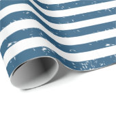 Blauw en wit Snoep strippellerpapier Cadeaupapier (Rol Hoek)