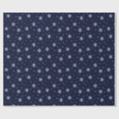 Blauw en wit snowflake papier (Vlak)