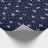 Blauw en wit snowflake papier (Hoek)