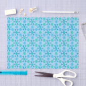Blauw en wit Snowflake Tissuepapier (Craft)