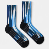 Blauw en wit sokken (Rechts)