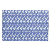Blauw en Wit Splash Patroon Moderne Kust Kussensloop (Achterkant)