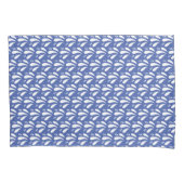 Blauw en Wit Splash Patroon Moderne Kust Kussensloop (Voorkant)