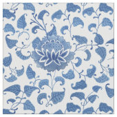 Blauw en wit  stijl Chinoiserie Pattern Stof (Close Up)