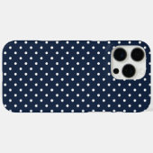 Blauw en wit stippenpatroon Case-Mate iPhone case (Achterkant (horizontaal))