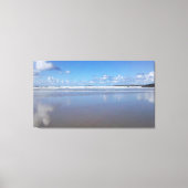 Blauw en wit strand canvas afdruk (Voorkant)