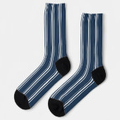 Blauw En Wit Streep Sokken (Links)