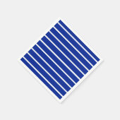 Blauw en wit strepenontwerp servet (Hoek)