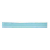 Blauw en wit Stripe Patroon Satijnen Lint (Voorkant)