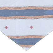 Blauw en wit Striped design Medium Tafelloper (Hoek)