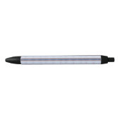 Blauw en wit Striped design Zwarte Inkt Pen (Voorkant)