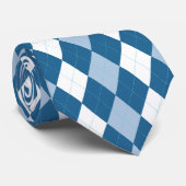 Blauw en wit Stropdas (Opgerold)