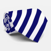 Blauw en wit Stropdas (Opgerold)