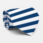 Blauw en wit stropdas (Opgerold)