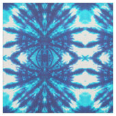 Blauw en wit Stropdas-kleurstof Stof (Swatch)