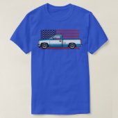 Blauw en wit t-shirt (Design voorkant)