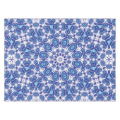 Blauw en wit tafelkleed huisdecoratie (Voorkant (Horizontaal))