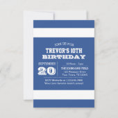 Blauw en Wit Team de Uitnodiging van de Dag (Voorkant)