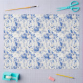 Blauw en wit toilet Halloween Tissuepapier (Craft)