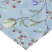 Blauw en wit Tulps Anemones Pattern Tafelkleed (Gekanteld)