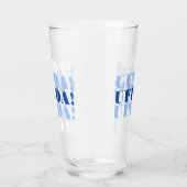 Blauw en wit Uffda Beer Glass Glas (Rechts)