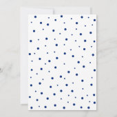 Blauw en wit | Verrassende geboortedag voor volwas Kaart (Achterkant)