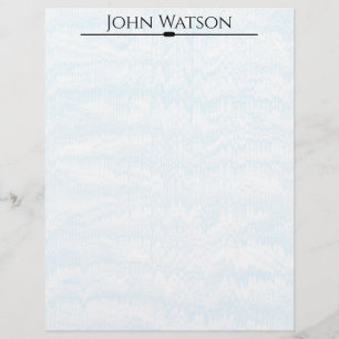Blauw en Wit Vervaagd Chevron Letterhead Briefhoofd