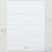 Blauw en Wit Vervaagd Chevron Letterhead Briefhoofd (Achterkant)