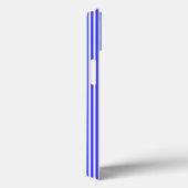 Blauw en wit vijf strepen patroon Case-Mate iPhone case (Achterkant / Rechts)
