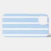 Blauw en wit vijf strepen patroon Case-Mate iPhone case (Achterkant (horizontaal))