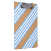 Blauw en wit vijf strepen patroon met tint klembord (Rechts)