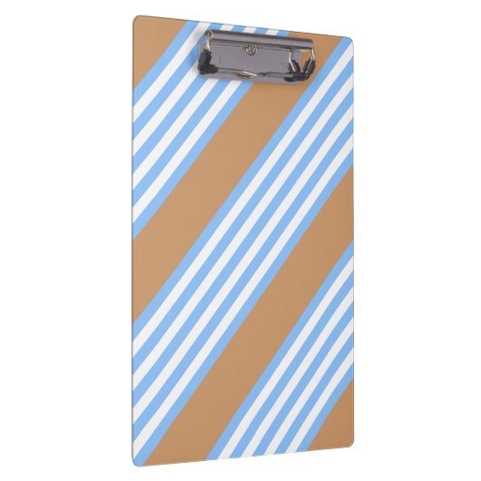 Blauw en wit vijf strepen patroon met tint klembord (Rechts)
