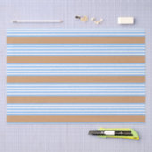 Blauw en wit vijf strepen patroon met tint tissuepapier (Craft)