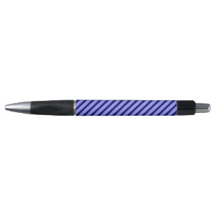 Blauw en wit vijf strepen patroon pen
