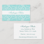 blauw en wit Visitekaartje (Voorkant / Achterkant)