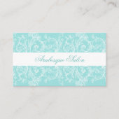 blauw en wit Visitekaartje (Voorkant)