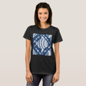 Blauw en wit Vissersdag T-shirt (Voorkant volledig)
