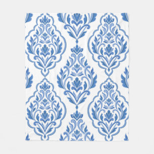 Blauw en wit vocht  naadloos patroon. Vi Fleece Deken