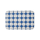 Blauw en wit volleybal badmat (Voorkant)