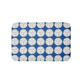 Blauw en wit volleybal badmat