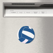 Blauw en wit volleybal magneet (Insitu (Vaatwasser))