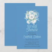 Blauw en wit Vrijgezellenfeest Kaart (Voorkant / Achterkant)