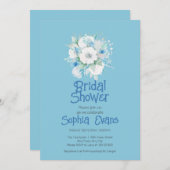 Blauw en wit Vrijgezellenfeest Kaart (Voorkant / Achterkant)